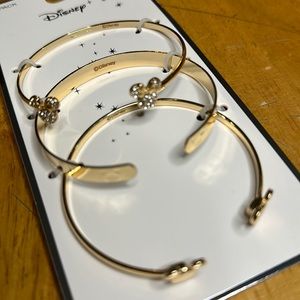 Disney Gold Bracelet Set of 3